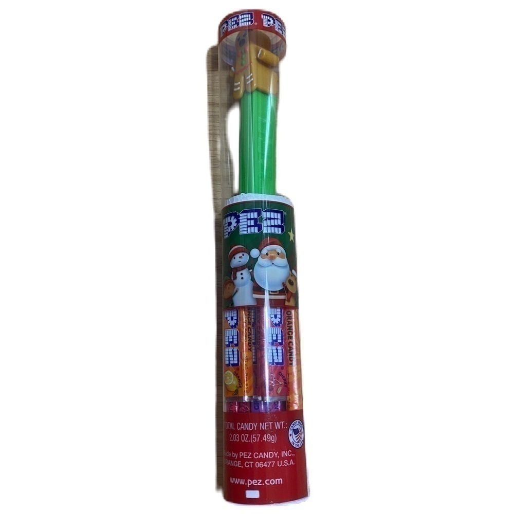 Gingerbread Man Pez Dispenser NEW Christmas Toy Candy